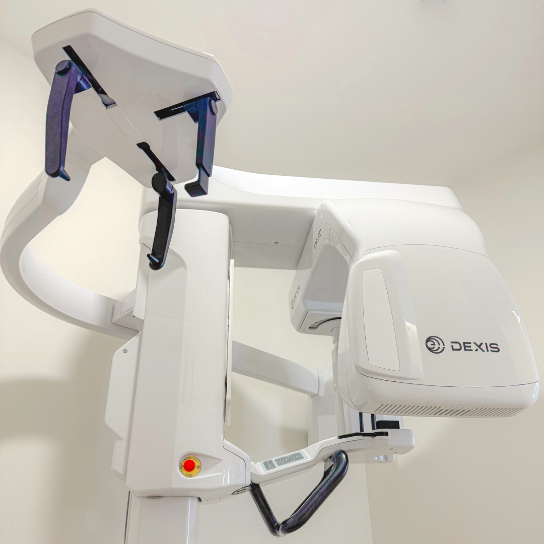 Equipamento CBCT da Mediminho utilizado para obter imagens dentárias tridimensionais quando clinicamente indicado.