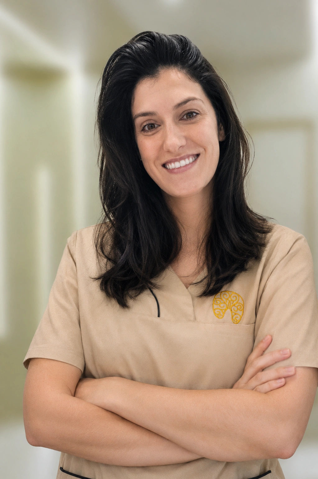 Andreia Magalhães, fisioterapeuta na Mediminho em Braga, especializada em disfunção temporomandibular e dor orofacial.